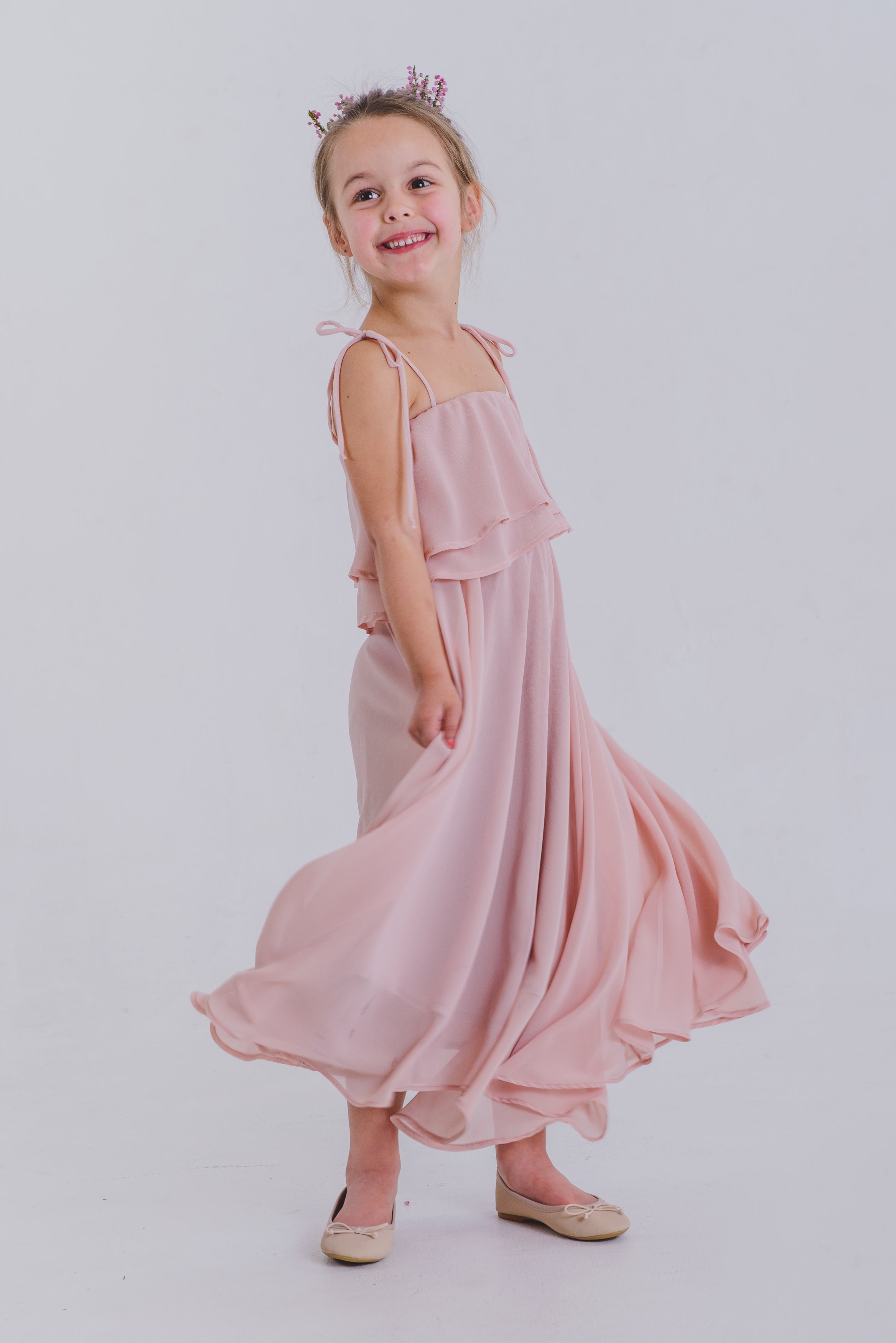 Annabel Girls Flounce Dress