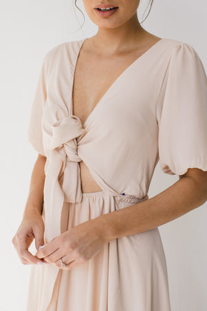 Maxine Tie Front Dress